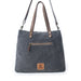 A roomy tote bag constructed from cotton and linen, offering a practical yet fashionable accessory for daily use.