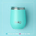 A vibrant Swig beachy tumbler featuring a fun, summery pattern, ideal for enjoying beverages outdoors.