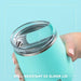 A stylish Swig beachy tumbler adorned with a lively beach-themed print, designed for refreshing drinks in warm weather.