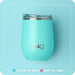 A white wine glass topped with a pink lid and a tassel, offering a whimsical and fashionable look for wine enthusiasts.