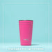 A white tumbler with a green lid, embellished with a book design, perfect for sipping drinks while enjoying literature.