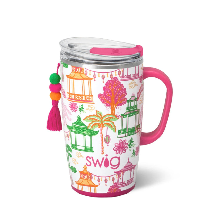 Swig : Pagoda Paradise Travel Mug 18oz