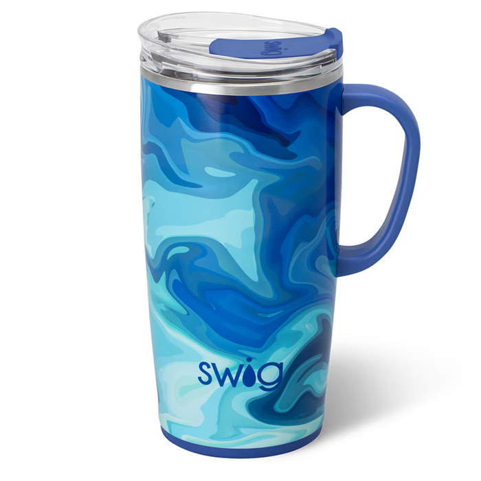 Swig : Full Travel Mug (22oz) in Blue Lagoon at Annie's Hallmark
