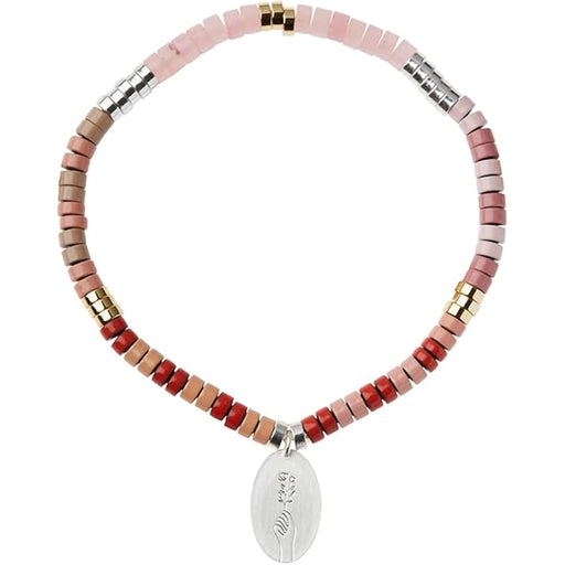 Scout Curated Wears : Stone Intention Charm Bracelet - Rose Quartz Silver at Annie's Hallmark