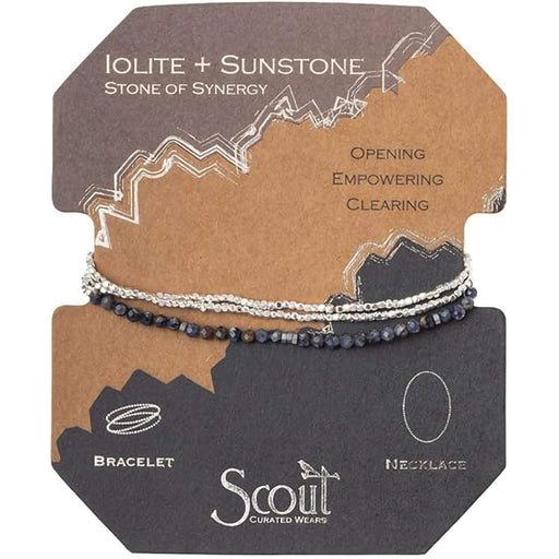 Scout Curated Wears : Delicate Stone Iolite & Sunstone - Stone of Synergy at Annie's Hallmark