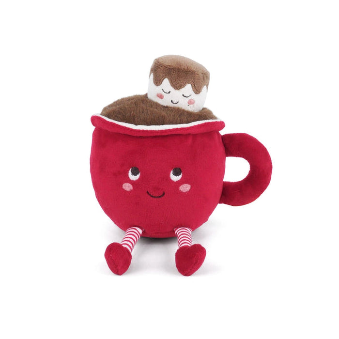 What best goes with hot cocoa is a hot cocoa plush toy to snuggle while having some hot cocoa.