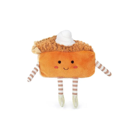 Cute pumpkin pie plush stuffed toy with a festive fall-inspired design