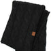 Knitted Fuzzy Sherpa Lining Scarf featuring a textured knit exterior and soft plush sherpa lining.