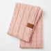 Knitted Fuzzy Sherpa Lining Scarf featuring a textured knit exterior and soft plush sherpa lining.