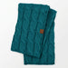 Knitted Fuzzy Sherpa Lining Scarf featuring a textured knit exterior and soft plush sherpa lining.