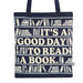 Half Moon Bay Good Day recycled cotton shopper bag with positive message design for everyday shopping and reusable carrying needs.