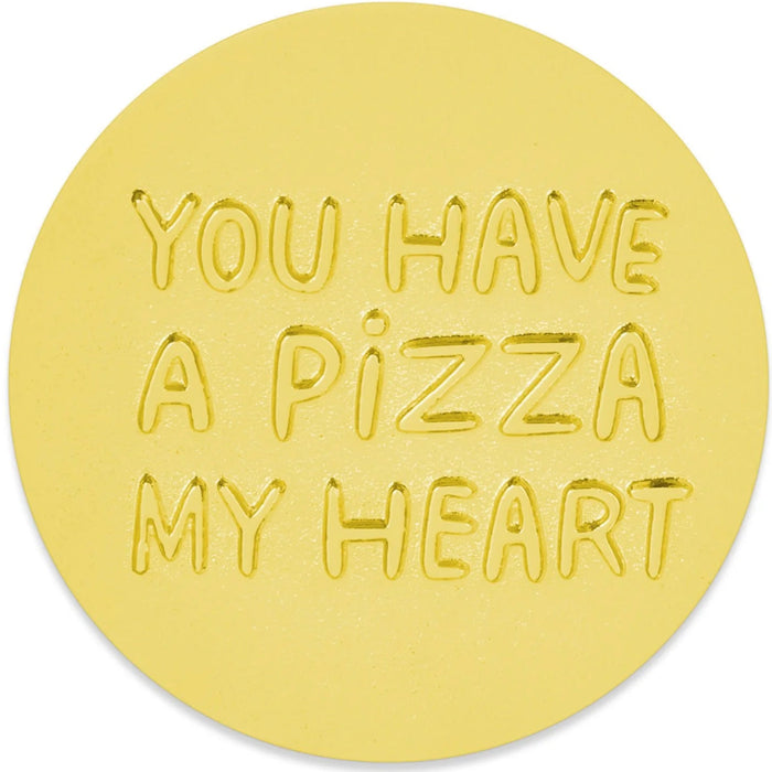 Pizza My Heart Metal Pocket Token