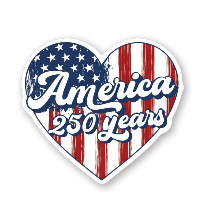 Simply Said Inc. America 250 Years patriotic heart stickers