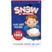 Product packaging for 'Snow in Seconds' with a cartoon boy holding snow.