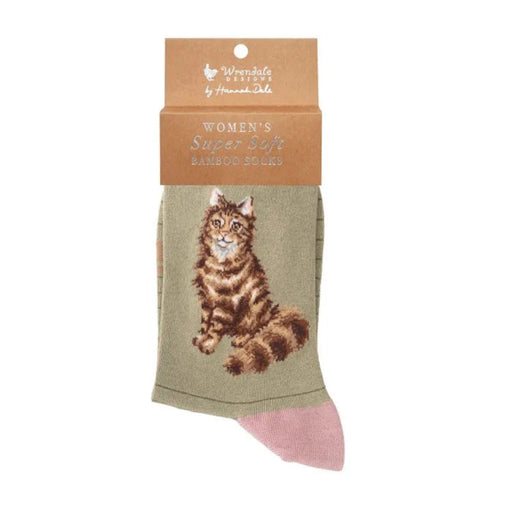 Wrendale Designs Feline Fabulous Cat Socks featuring a charming cat design