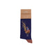 A pair of socks featuring a colorful pheasant design on a light background.