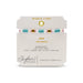 A colorful bracelet composed of glass and gold, highlighting a beautiful blend of hues in its design.