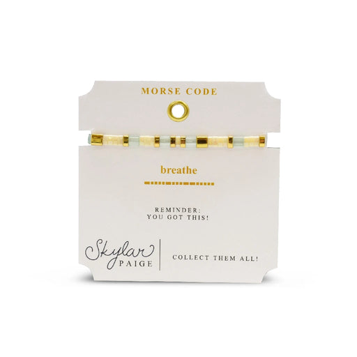 A stylish bracelet composed of yellow and green glass beads, highlighting a playful color combination.