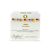 A vibrant bracelet made of gold and glass, featuring a mix of colors that enhance its stylish appearance.