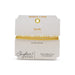 An elegant bracelet made of white and gold beads, perfect for adding a touch of sophistication to any outfit.