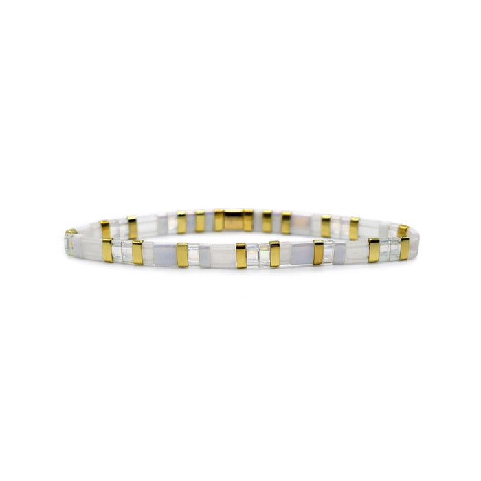 The Natural Beauty Monsoon bracelet featured, emphasizing its unique style and the beauty of its materials.
