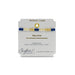 Stylish bracelet in blue and white, made from gold and white leather, perfect for adding a touch of sophistication.