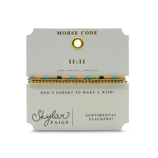A stylish bracelet composed of assorted colorful beads, creating a cheerful accessory.