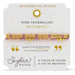 Stia Couture Sentimental Stones October birthstone bracelet featuring pink tourmaline-inspired gemstone beads, a stretch-fit design, and elegant gift-ready packaging.