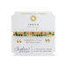 Stia Couture May Emerald Sentimental Stones Bracelet with emerald green Tila beads and hidden Morse code message for women