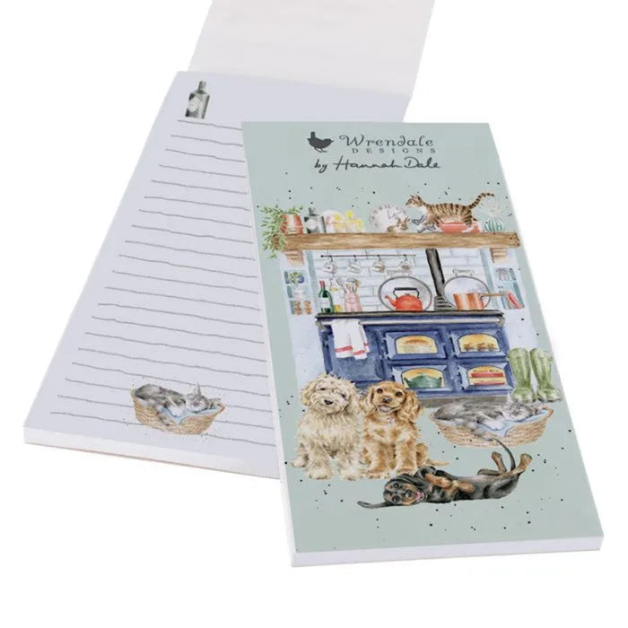 Wrendale Designs Country Kitchen Dog Shopping Pad with charming dog artwork