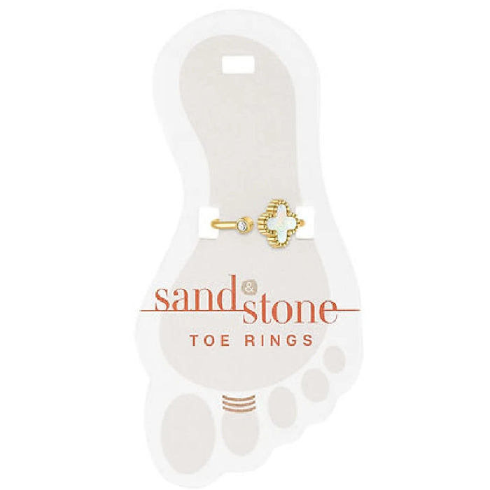 A collection of sandstone toe rings neatly packaged, highlighting their natural design and earthy tones.