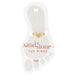 Gold-finished toe rings crafted from sandstone, offering a chic and earthy touch to casual or beachwear.
