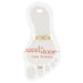 Stylish gold toe rings adorned with sandstone patterns, highlighting a distinctive and artistic design for fashionable wear.