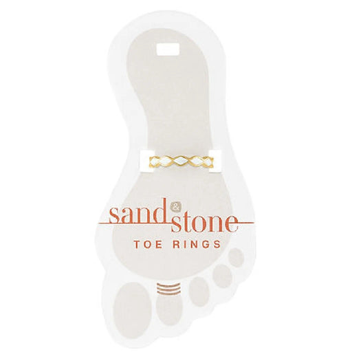A collection of unique sandstone toe rings showcasing various intricate designs and textures.