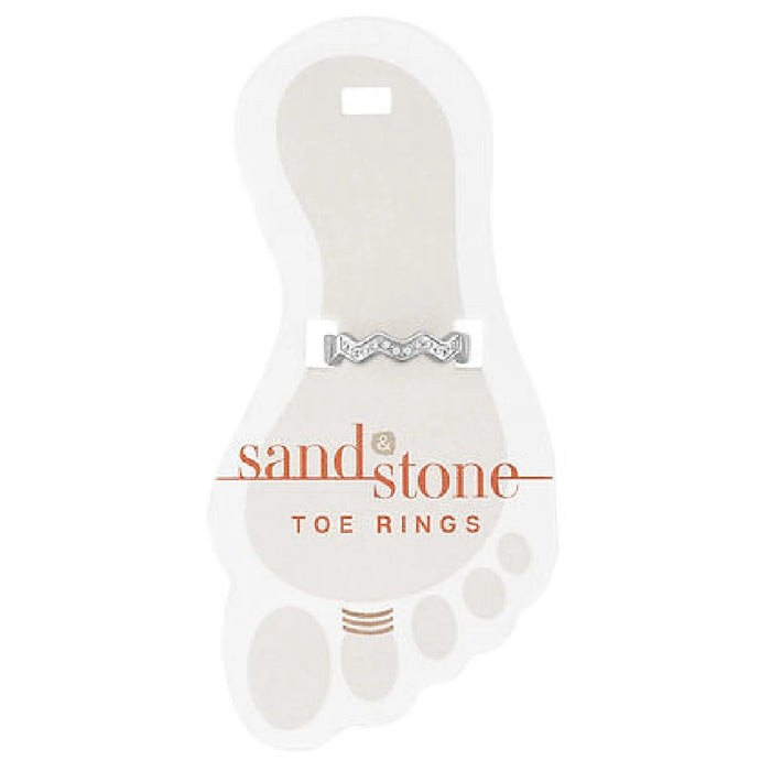 A collection of sandstone toe rings nestled in pristine white packaging, highlighting their earthy tones and craftsmanship