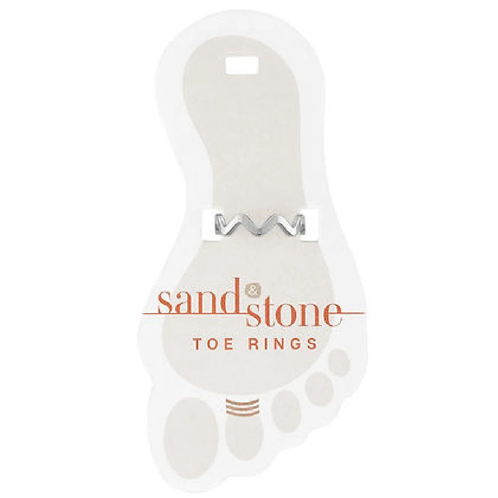 Silver toe rings featuring intricate sandstone designs, showcasing a blend of elegance and natural beauty.