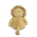 Plush lion toy on a white background
