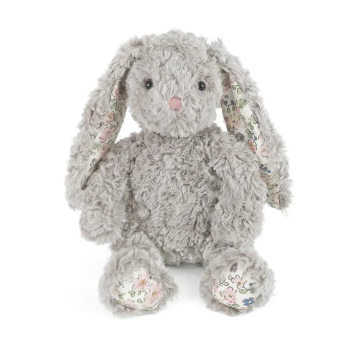 Mon Ami Faith Bunny Plush in small gray featuring ultra-soft plush fabric, floppy ears, embroidered facial details, and a cuddly design for babies, children, and gift giving.