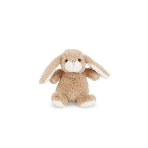 Bun Bun Bunny stuffed animal sitting upright for nursery décor on a white background 
