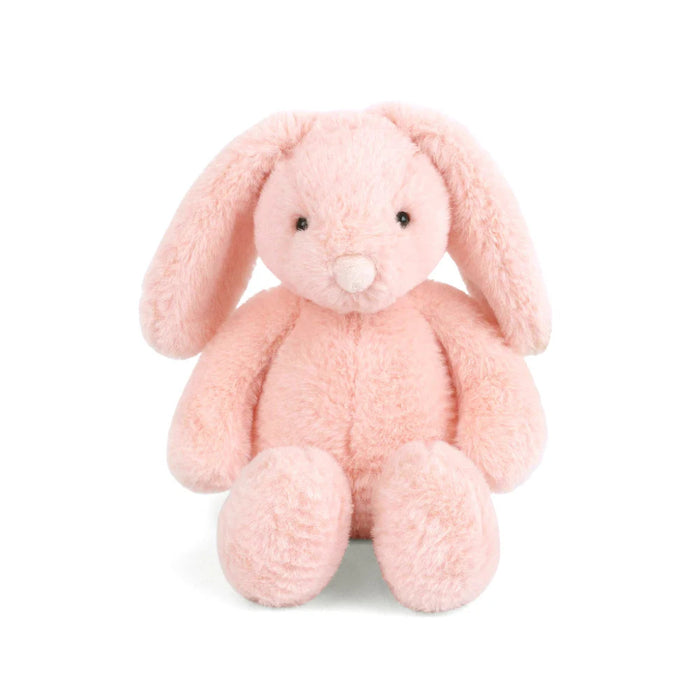 Mon Ami Apricot Bunny plush toy with soft apricot fur and embroidered details one a white background