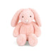 Mon Ami Apricot Bunny plush toy with soft apricot fur and embroidered details one a white background