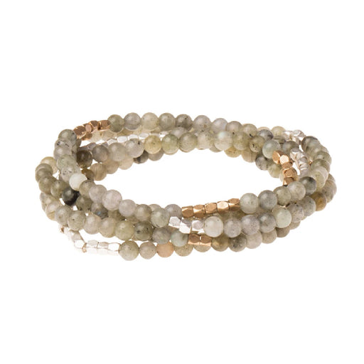 Scout Curated Wears Howlite Stone Intention Charm Bracelet with silver charm