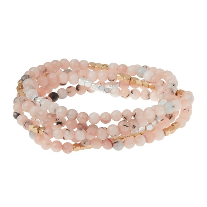 Stone Wrap Morganite Black Tourmaline Necklace Bracelet