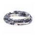 Sodalite Stone of Intuition Wrap Necklace Bracelet