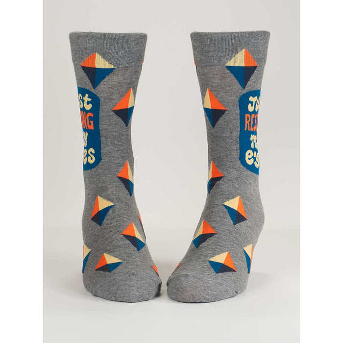 Blue Q : Men's Crew Socks - Just Resting My Eyes at Annie's Hallmark