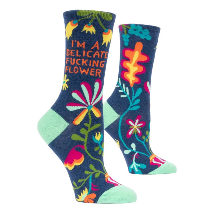 Blue Q : Women's Socks - I'm A Delicate F*cking Flower