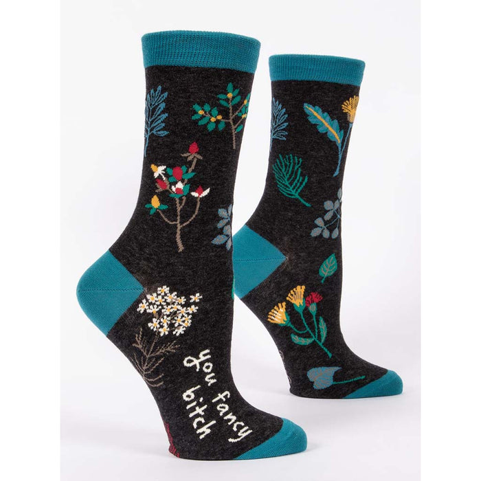 Blue Q : Women's Crew Socks - You Fancy B**tch at Annie's Hallmark
