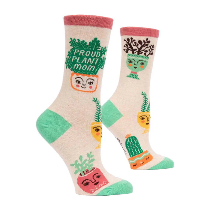 Blue Q : Women's Crew Socks - Proud Plant Mom at Annie's Hallmark