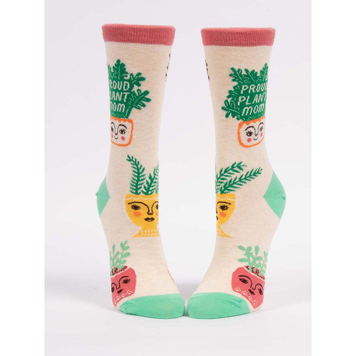 Blue Q : Women's Crew Socks - Proud Plant Mom at Annie's Hallmark