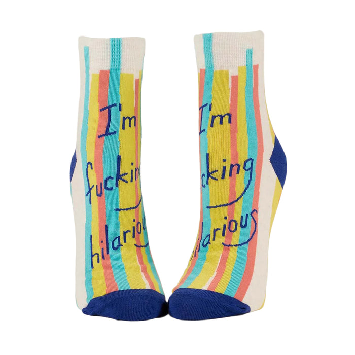 Blue Q : Women's Ankle Socks - I'm F**cking Hilarious - Annie's Hallmark